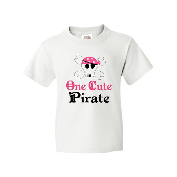 Inktastic Girls Cute Pirate Youth T-Shirt