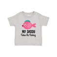 thumbnail image 1 of Inktastic Girls Fishing with Daddy Girls Toddler T-Shirt, 1 of 5