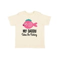 thumbnail image 1 of Inktastic Girls Fishing with Daddy Girls Toddler T-Shirt, 1 of 5