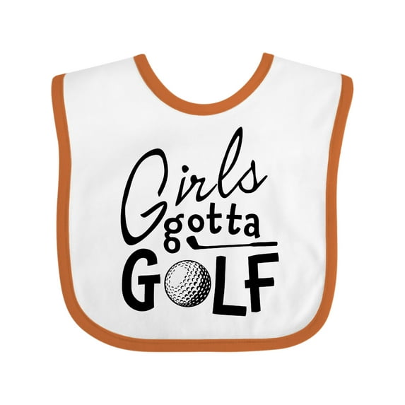 Inktastic Girls Gotta Golf Girls Baby Bib