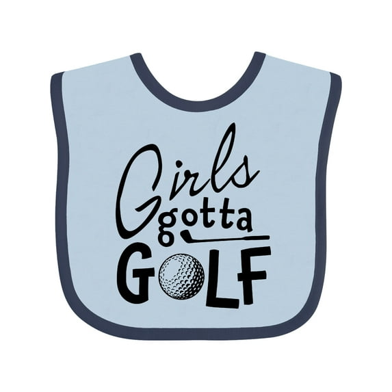 Inktastic Girls Gotta Golf Girls Baby Bib