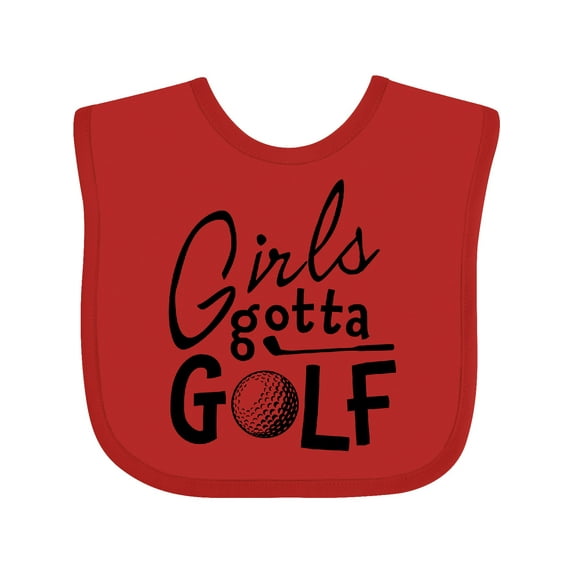 Inktastic Girls Gotta Golf Girls Baby Bib