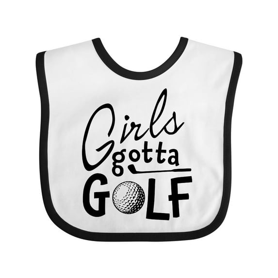 Inktastic Girls Gotta Golf Girls Baby Bib