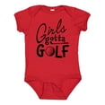 thumbnail image 1 of Inktastic Girls Gotta Golf Girls Baby Bodysuit, 1 of 5