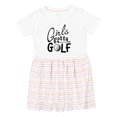 thumbnail image 1 of Inktastic Girls Gotta Golf Girls Toddler Dress, 1 of 5