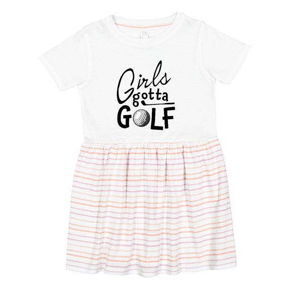 Inktastic Girls Gotta Golf Girls Toddler Dress
