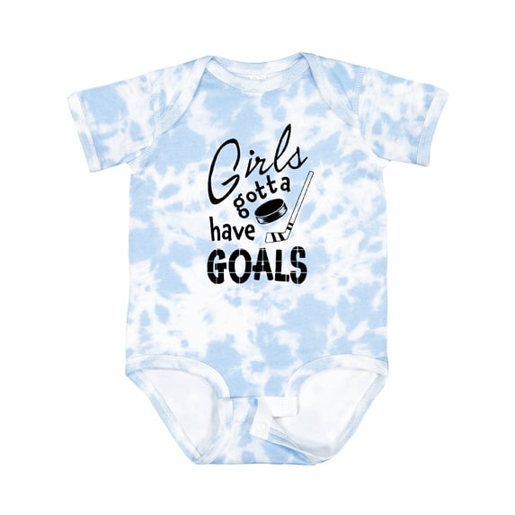 Inktastic Girls Gotta Have Goals Hockey Player Girls Baby Bodysuit