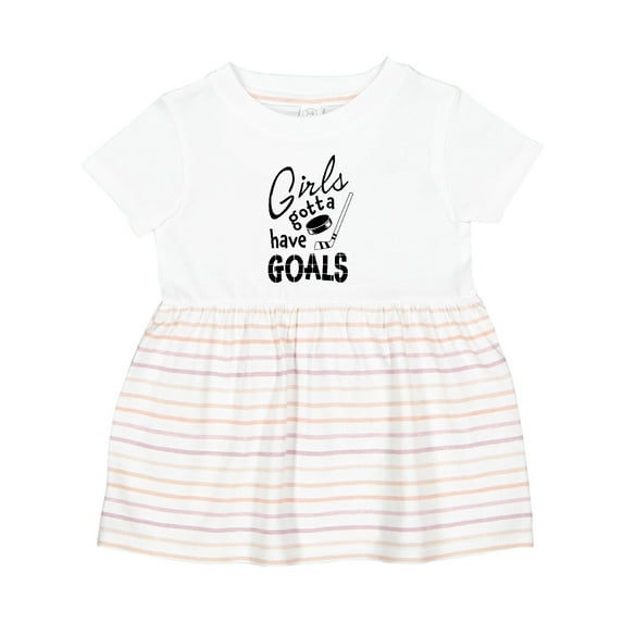 Inktastic Girls Gotta Have Goals Hockey Player Girls Baby Dress