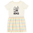 thumbnail image 1 of Inktastic Girls Gotta Have Goals Hockey Player Girls Toddler Dress, 1 of 5
