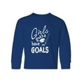 thumbnail image 1 of Inktastic Girls Gotta Have Goals- Hockey Player Long Sleeve Youth T-Shirt, 1 of 5