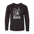 thumbnail image 1 of Inktastic Girls Gotta Have Goals- Hockey Player Long Sleeve Youth T-Shirt, 1 of 5