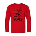 thumbnail image 1 of Inktastic Girls Gotta Have Goals Hockey Player Long Sleeve Youth T-Shirt, 1 of 5