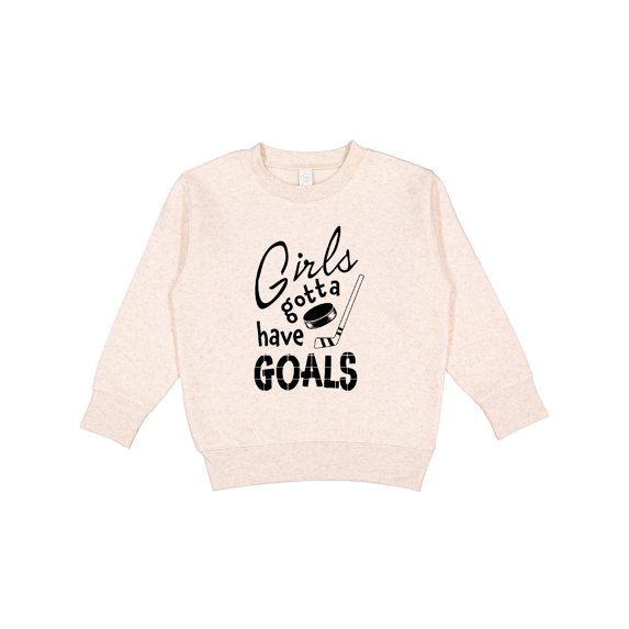 Inktastic Girls Gotta Have Goals Hockey Player Toddler Sweatshirt