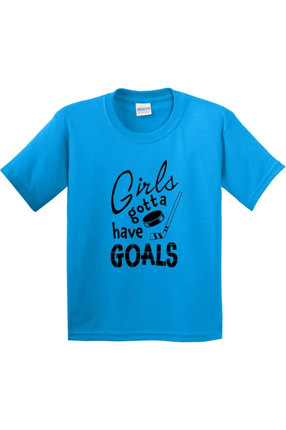 Girls Gotta Have Goals Hockey Player Youth T-Shirt