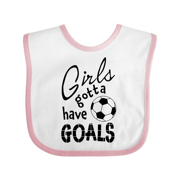 Inktastic Girls Gotta Have Goals Soccer Girls Baby Bib