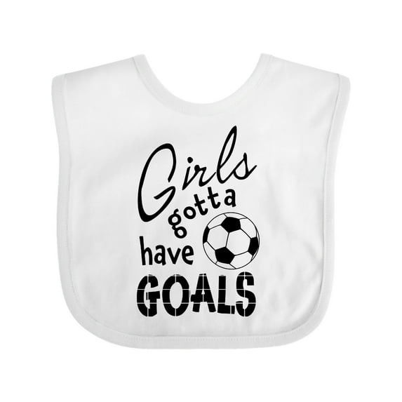 Inktastic Girls Gotta Have Goals Soccer Girls Baby Bib