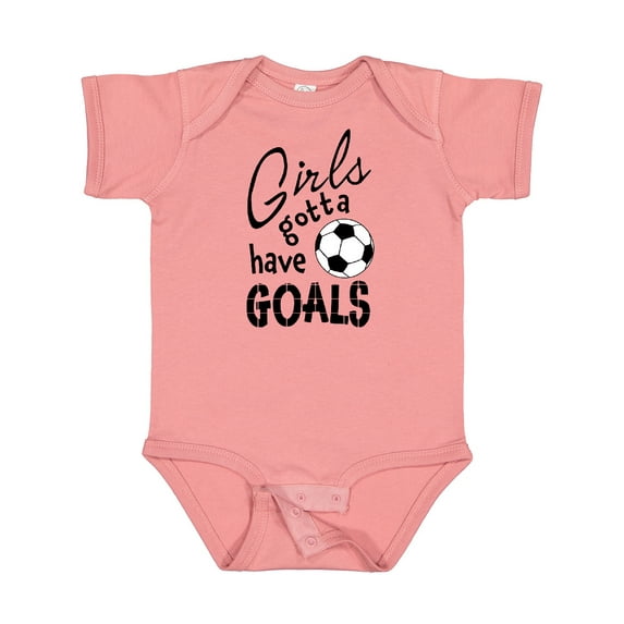 Inktastic Girls Gotta Have Goals Soccer Girls Baby Bodysuit