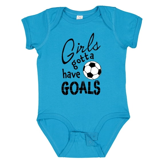 Inktastic Girls Gotta Have Goals Soccer Girls Baby Bodysuit