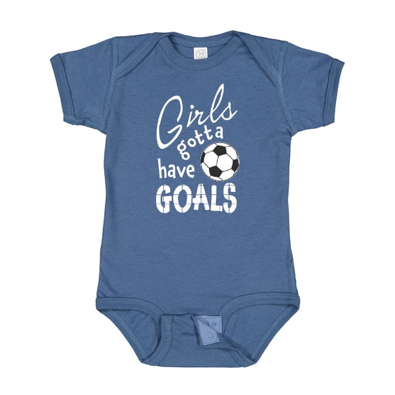 Inktastic Girls Gotta Have Goals- Soccer Girls Baby Bodysuit
