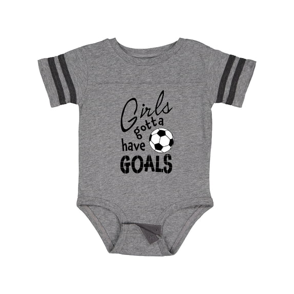 Inktastic Girls Gotta Have Goals- Soccer Girls Baby Bodysuit