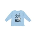 thumbnail image 1 of Inktastic Girls Gotta Have Goals Soccer Girls Long Sleeve Toddler T-Shirt, 1 of 5