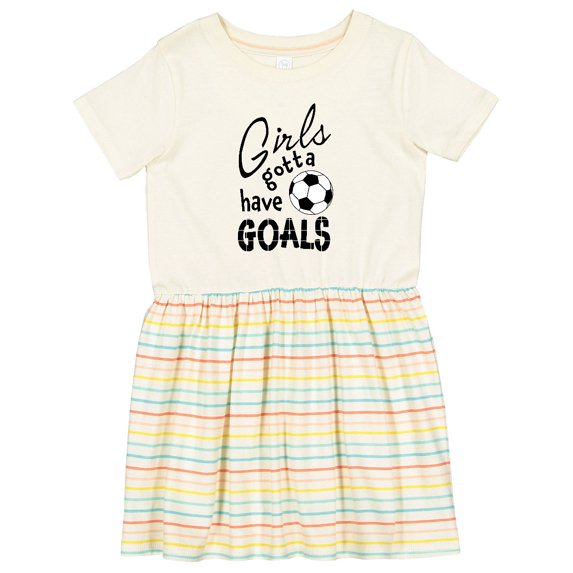 Inktastic Girls Gotta Have Goals Soccer Girls Toddler Dress