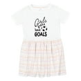 thumbnail image 1 of Inktastic Girls Gotta Have Goals Soccer Girls Toddler Dress, 1 of 5