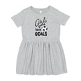 thumbnail image 1 of Inktastic Girls Gotta Have Goals Soccer Girls Toddler Dress, 1 of 5