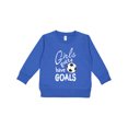 thumbnail image 1 of Inktastic Girls Gotta Have Goals Soccer Toddler Sweatshirt, 1 of 4