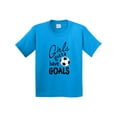thumbnail image 1 of Inktastic Girls Gotta Have Goals Soccer Youth T-Shirt, 1 of 5