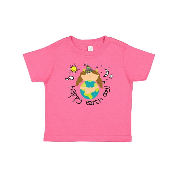 Inktastic Girls Happy Earth Day Girls Baby T-Shirt