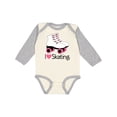 thumbnail image 1 of Inktastic Girls I Heart Skating Girls Long Sleeve Baby Bodysuit, 1 of 5