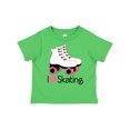 thumbnail image 1 of Inktastic Girls I Heart Skating Girls Toddler T-Shirt, 1 of 5