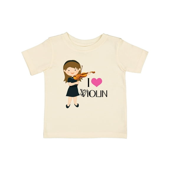 Inktastic Girls I Heart Violin Girls Baby T-Shirt