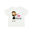 thumbnail image 1 of Inktastic Girls I Heart Violin Girls Toddler T-Shirt, 1 of 5