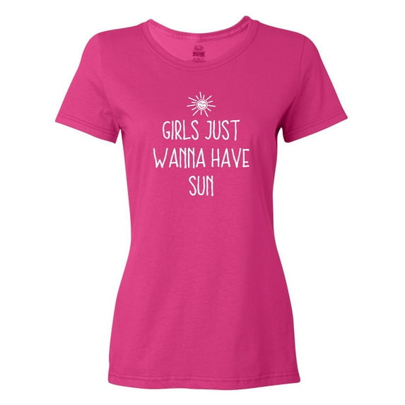 Inktastic Girls Just Wanna Have Sun Women's T-Shirt