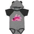 thumbnail image 1 of Inktastic Girls Pink Airplane Pilot Girls Baby Bodysuit, 1 of 5