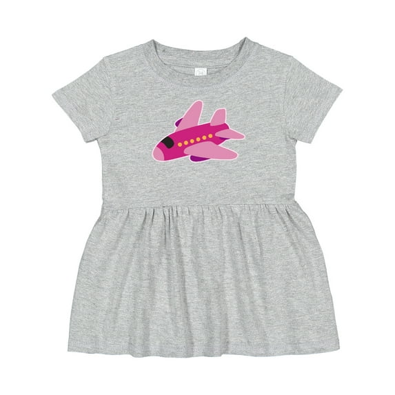 Inktastic Girls Pink Airplane Pilot Girls Baby Dress