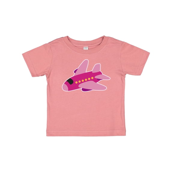 Inktastic Girls Pink Airplane Pilot Girls Baby T-Shirt