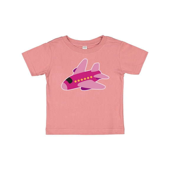 Inktastic Girls Pink Airplane Pilot Girls Baby T-Shirt