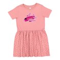 thumbnail image 1 of Inktastic Girls Pink Airplane Pilot Girls Toddler Dress, 1 of 5