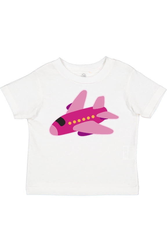 Girls Pink Airplane Pilot Girls Toddler T-Shirt