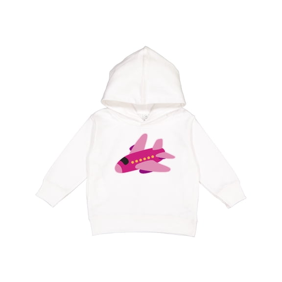 Inktastic Girls Pink Airplane Pilot Toddler Hoodie