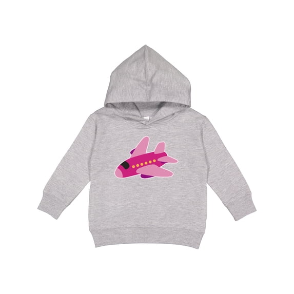 Inktastic Girls Pink Airplane Pilot Toddler Hoodie