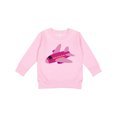 thumbnail image 1 of Inktastic Girls Pink Airplane Pilot Toddler Sweatshirt, 1 of 4