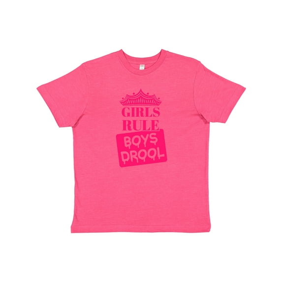 Inktastic Girls Rule, Boys Drool Youth T-Shirt