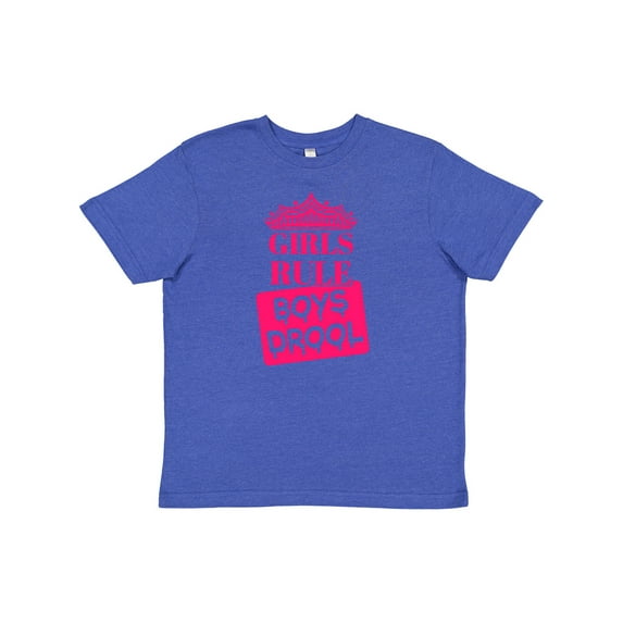 Inktastic Girls Rule, Boys Drool Youth T-Shirt