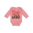 thumbnail image 1 of Inktastic Girls Rule the World Boys or Girls Long Sleeve Baby Bodysuit, 1 of 5