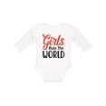 thumbnail image 1 of Inktastic Girls Rule the World Boys or Girls Long Sleeve Baby Bodysuit, 1 of 5