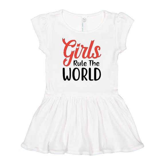 Inktastic Girls Rule the World Girls Baby Dress